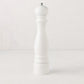Peugeot Paris 12" white lacquer beechwood pepper mill with a polished metal knob.