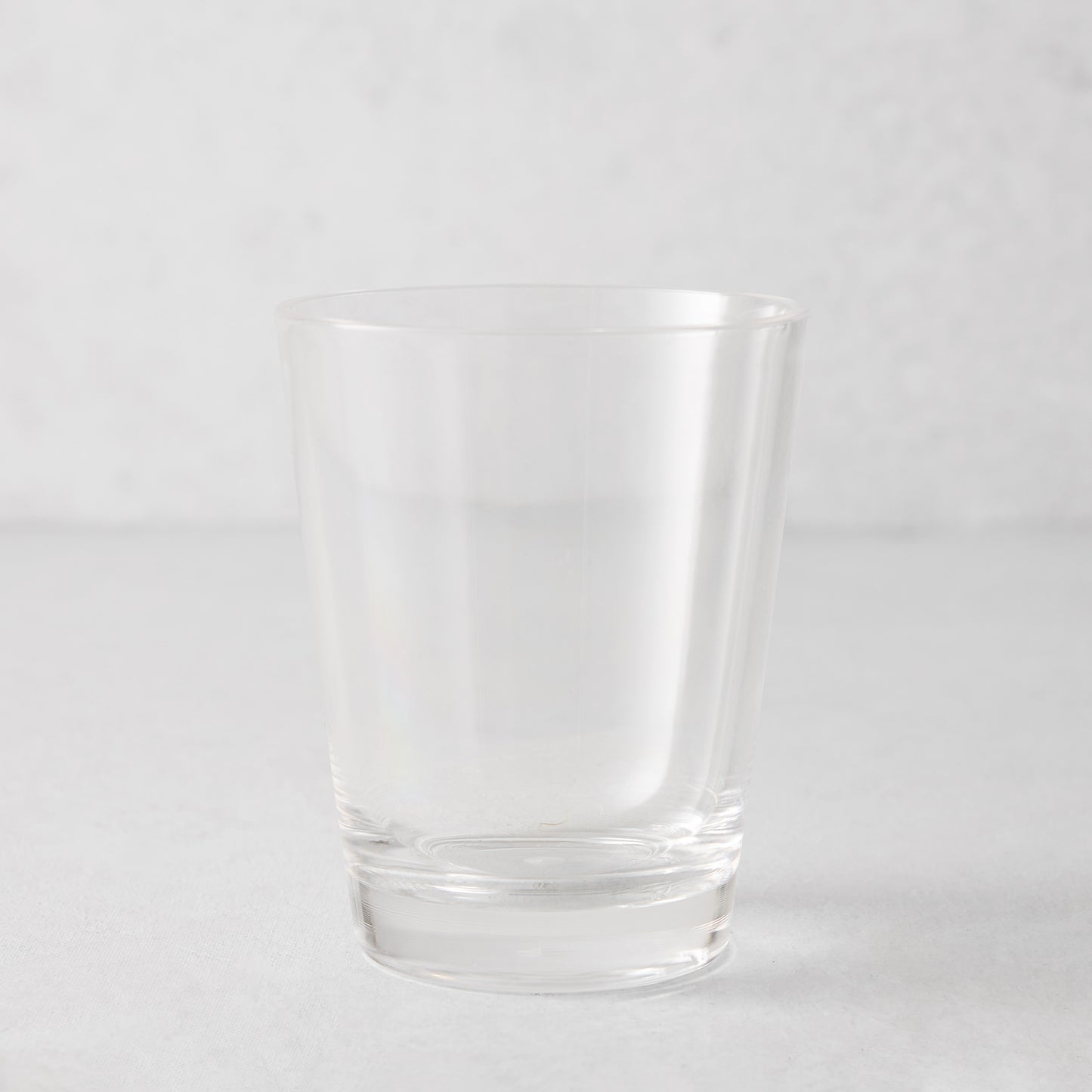 Clear acrylic double old-fashioned glass, 14oz, with a sturdy bottom and smooth lip.