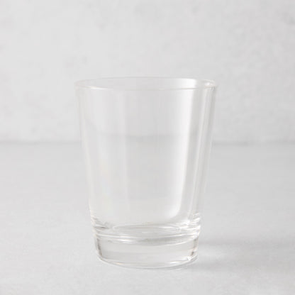 Clear acrylic double old-fashioned glass, 14oz, with a sturdy bottom and smooth lip.