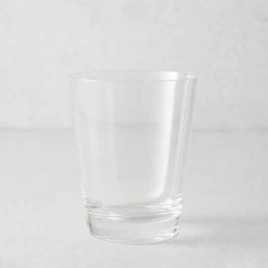 Clear acrylic double old-fashioned glass, 14oz, with a sturdy bottom and smooth lip.