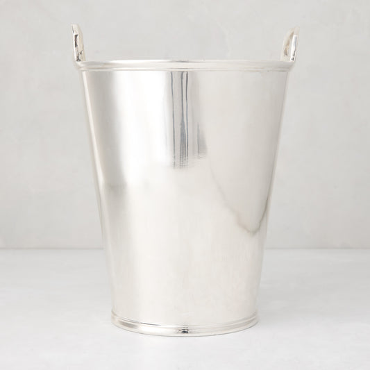 Vintage Queens Horseguard Silverplate Ice Bucket, c.1960, with two handles.