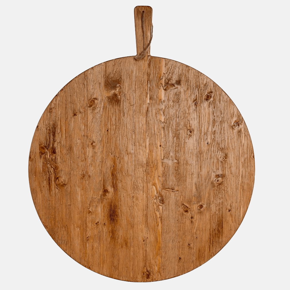 HG Reclaimed Wood Round Serving Board - Hudson Grace