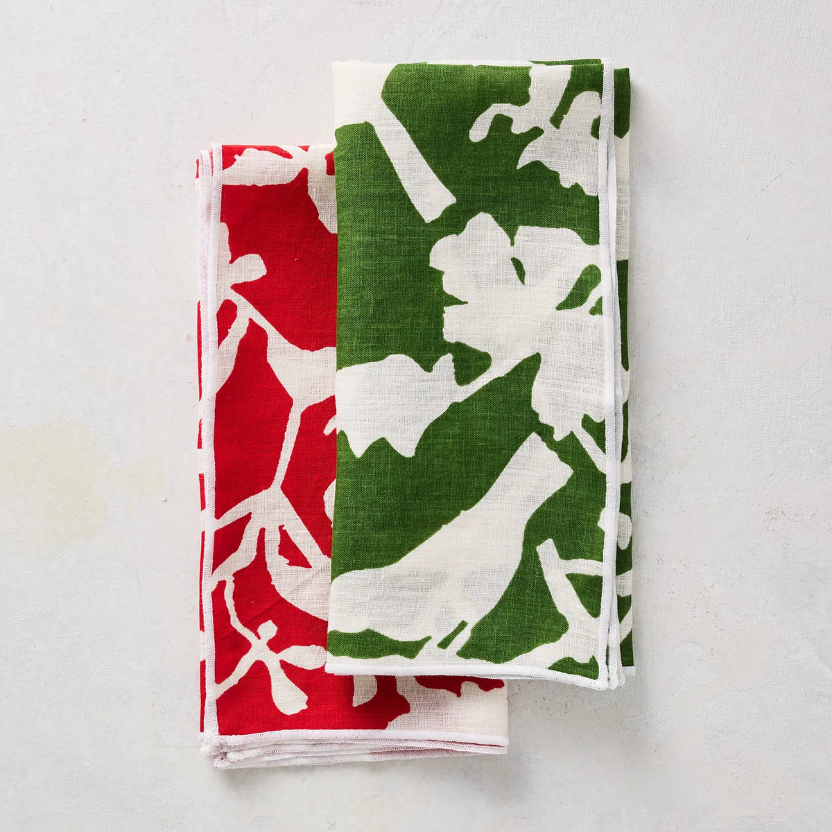 Red Branch Floral Printed Napkin 