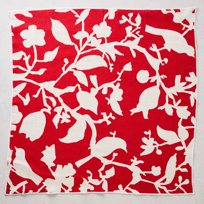 Red Branch Floral Printed Napkin 