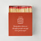 Oversized "Remember When" matches in a red box with a white birthday cake illustration and text.