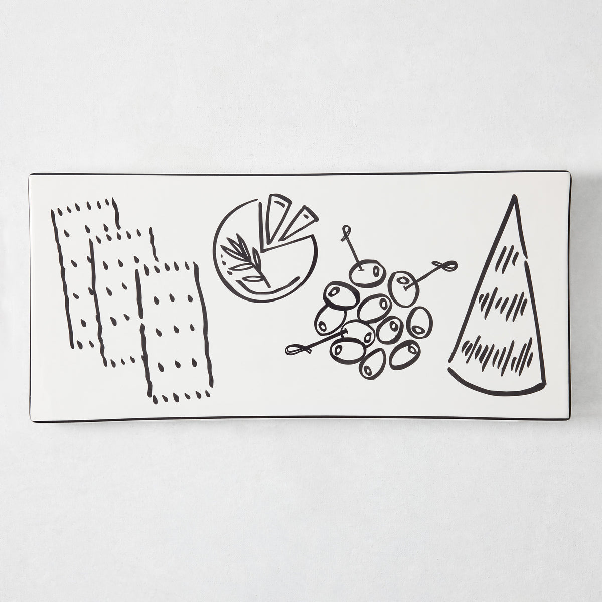 Rob Wilson + Hudson Grace Hand-Painted Ceramic Cheese Board