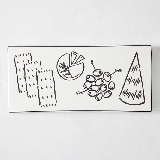 Rob Wilson + Hudson Grace Hand-Painted Ceramic Cheese Board