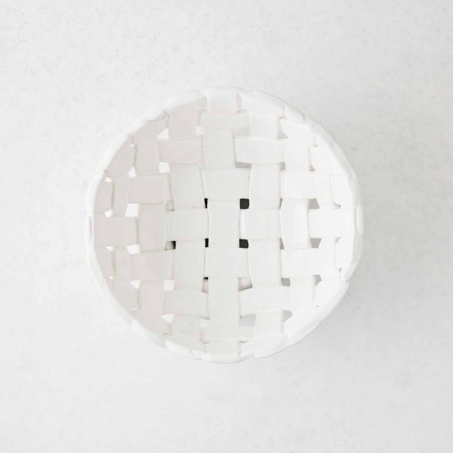 Round Woven Ceramic Bread Basket