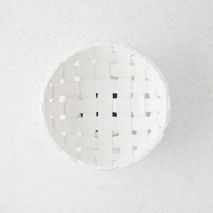 Round Woven Ceramic Bread Basket