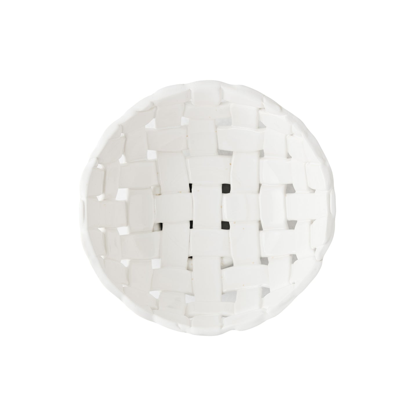 Round Woven Ceramic Bread Basket