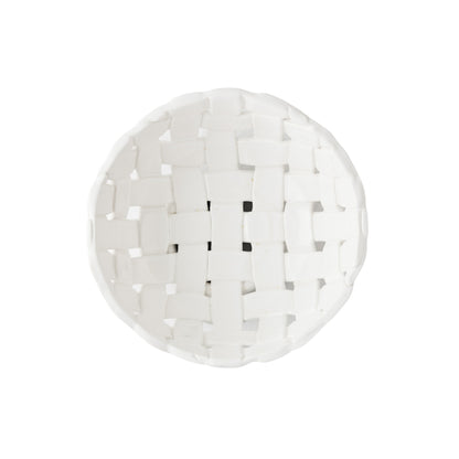 Round Woven Ceramic Bread Basket