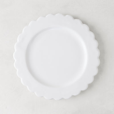 Scalloped Ceramic Salad Plate