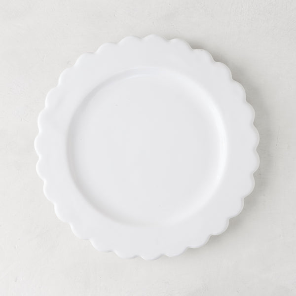 Scalloped Ceramic Salad Plate