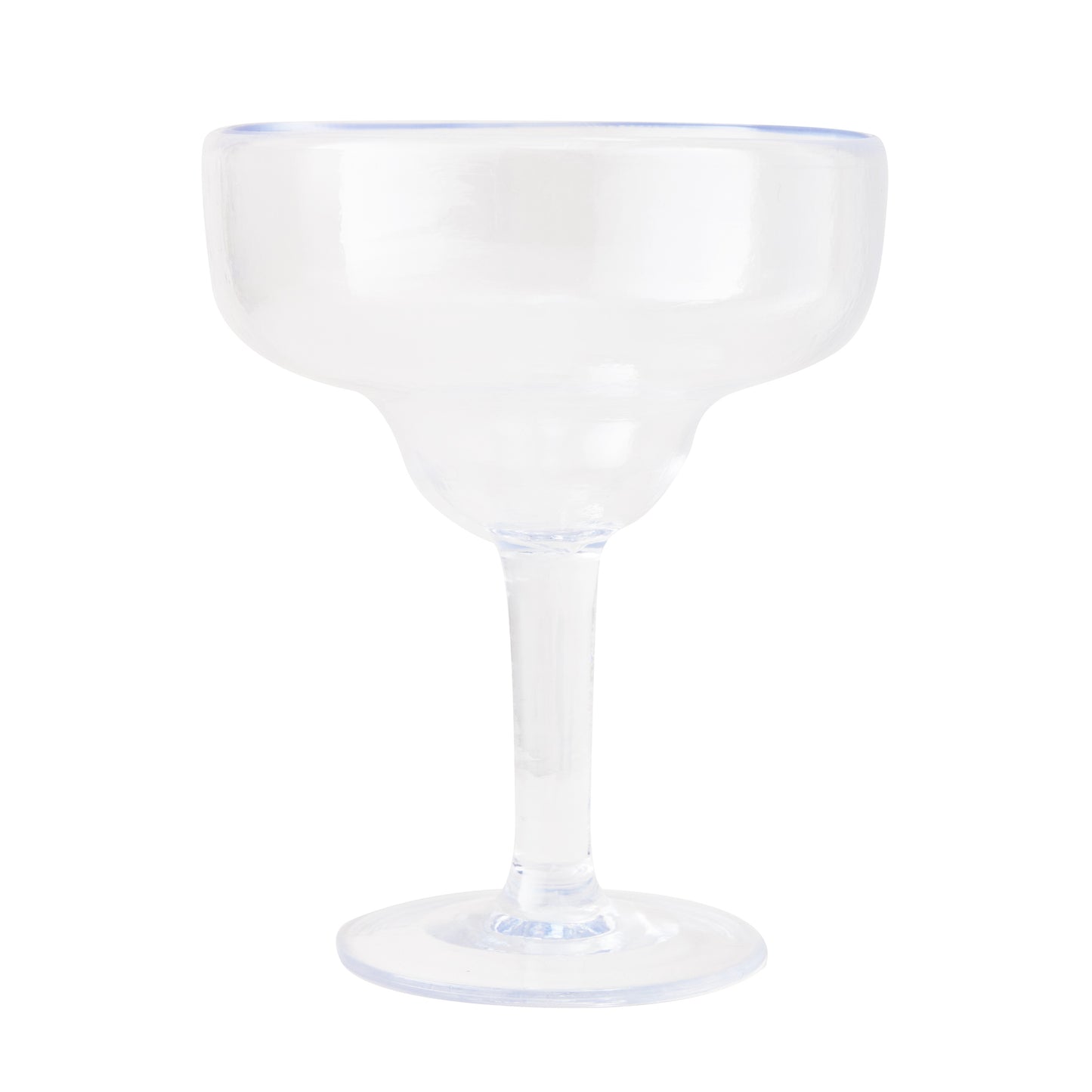 Clear acrylic Seadrift Margarita glass, 18oz, with a wide bowl and slender stem.