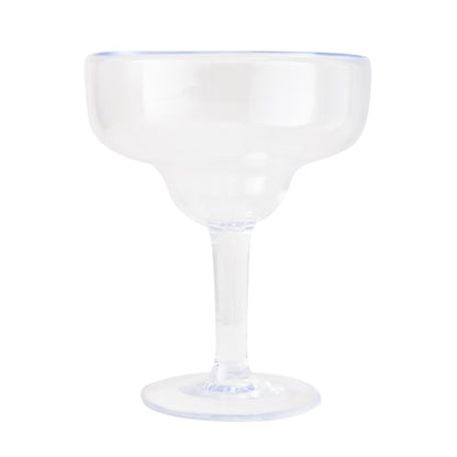 Clear acrylic Seadrift Margarita glass, 18oz, with a wide bowl and slender stem.