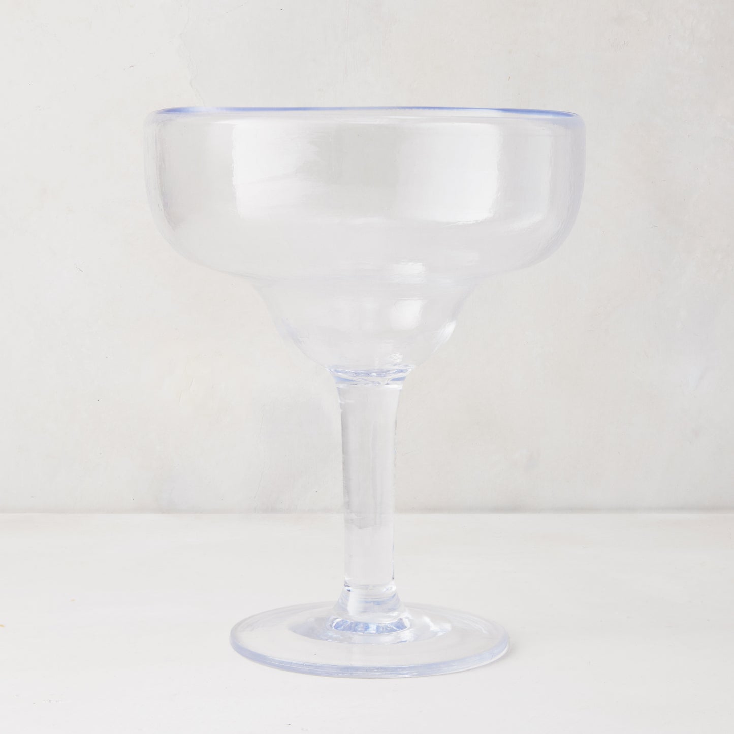 Clear acrylic Seadrift Margarita glass, 18oz, with a wide bowl and sturdy stem.