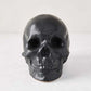 Matte Black Ceramic Halloween Skull.