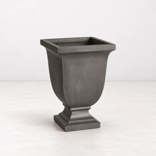 Fibreclay Beckett Square Footed Planter, Small - dropship 