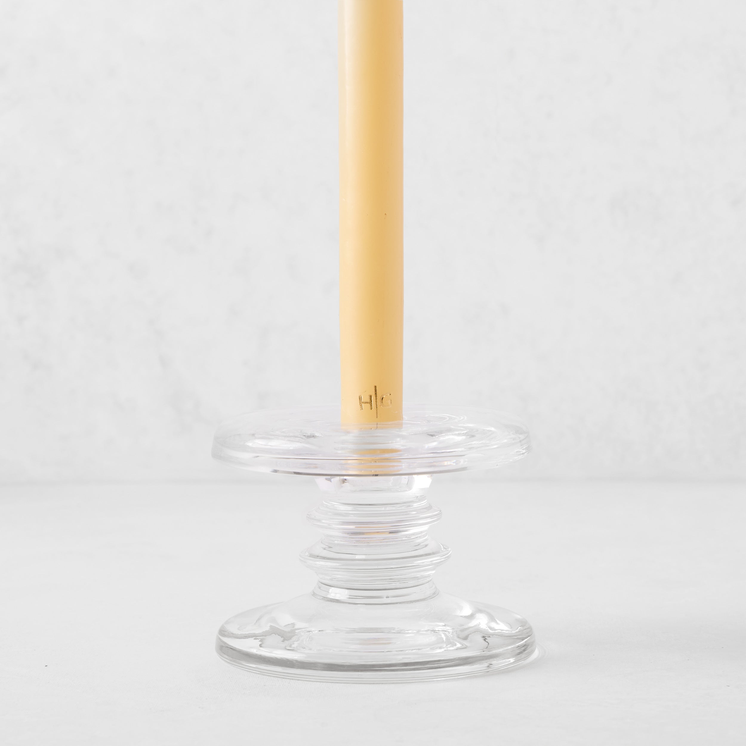 Small Glass Single Candleholder - Hudson Grace