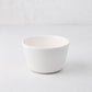 Small white spiral ceramic serve bowl, handmade in Portugal.