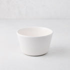 Small white spiral ceramic serve bowl, handmade in Portugal.
