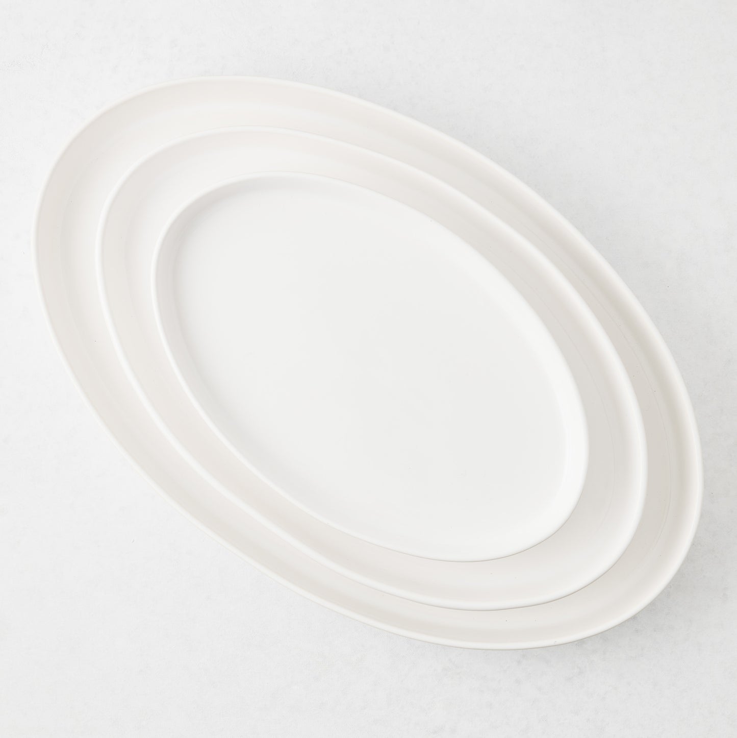 Small Stoneware Oval Nesting Serve Platter