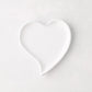 Small white ceramic heart-shaped dish, handmade in Italy.