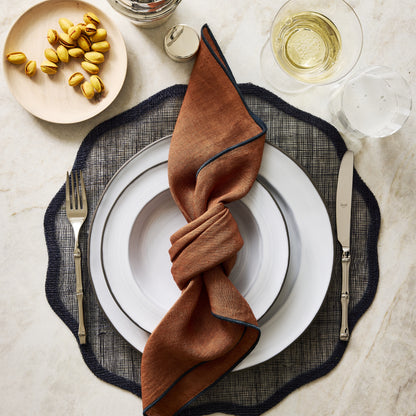 8.3-inch smoke grey stoneware salad plate with a two-toned glazed and matte finish, handcrafted in Portugal.