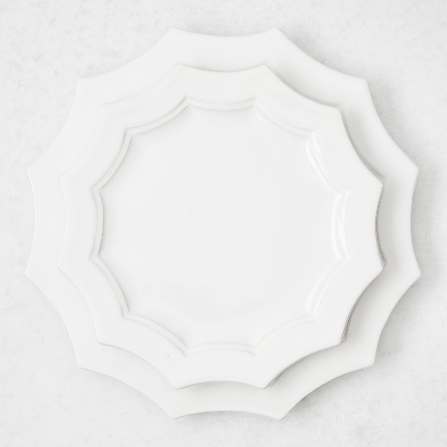 Stella Ceramic Scallop Dinner Plate