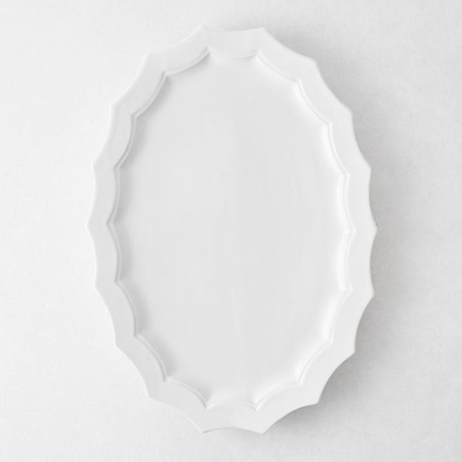 Stella Ceramic Scallop Serve Platter
