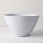Stone Grey Stoneware Serve Bowl, 10.25" diameter, hand-glazed terracotta, cool grey-white hue.