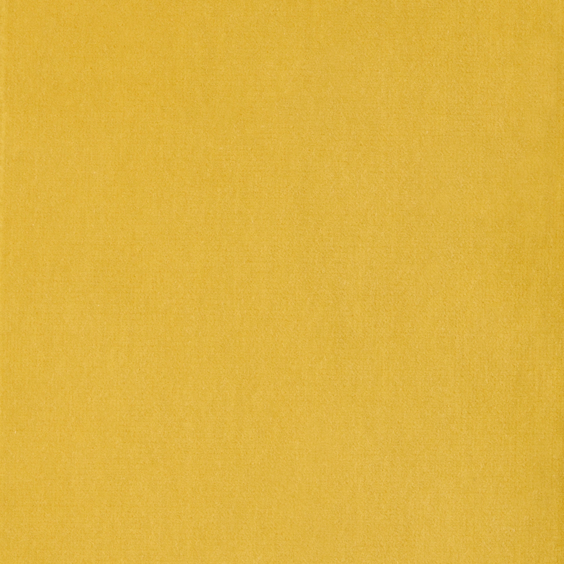 Sun Yellow Wide Velvet and Linen Stripe Pillow, 22" square.