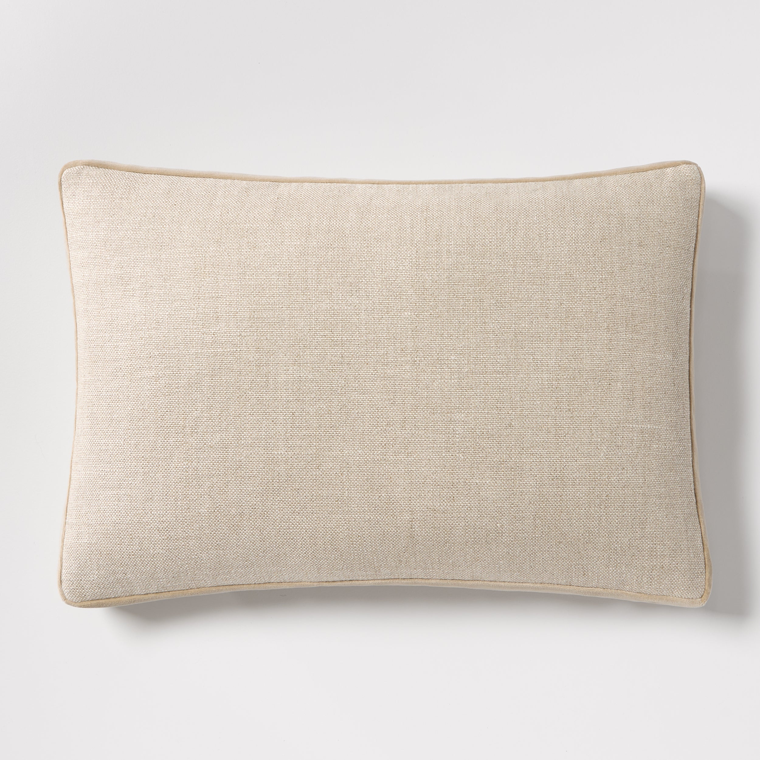 Hudson Grace Gusseted Linen Lumbar Pillow