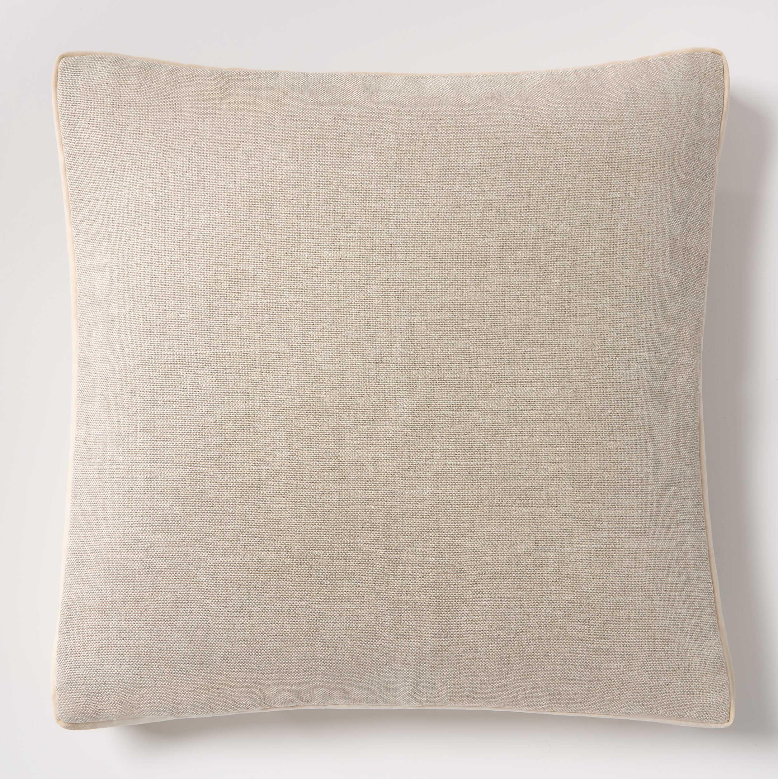 Hudson Grace Velvet Gusseted and Linen Pillow
