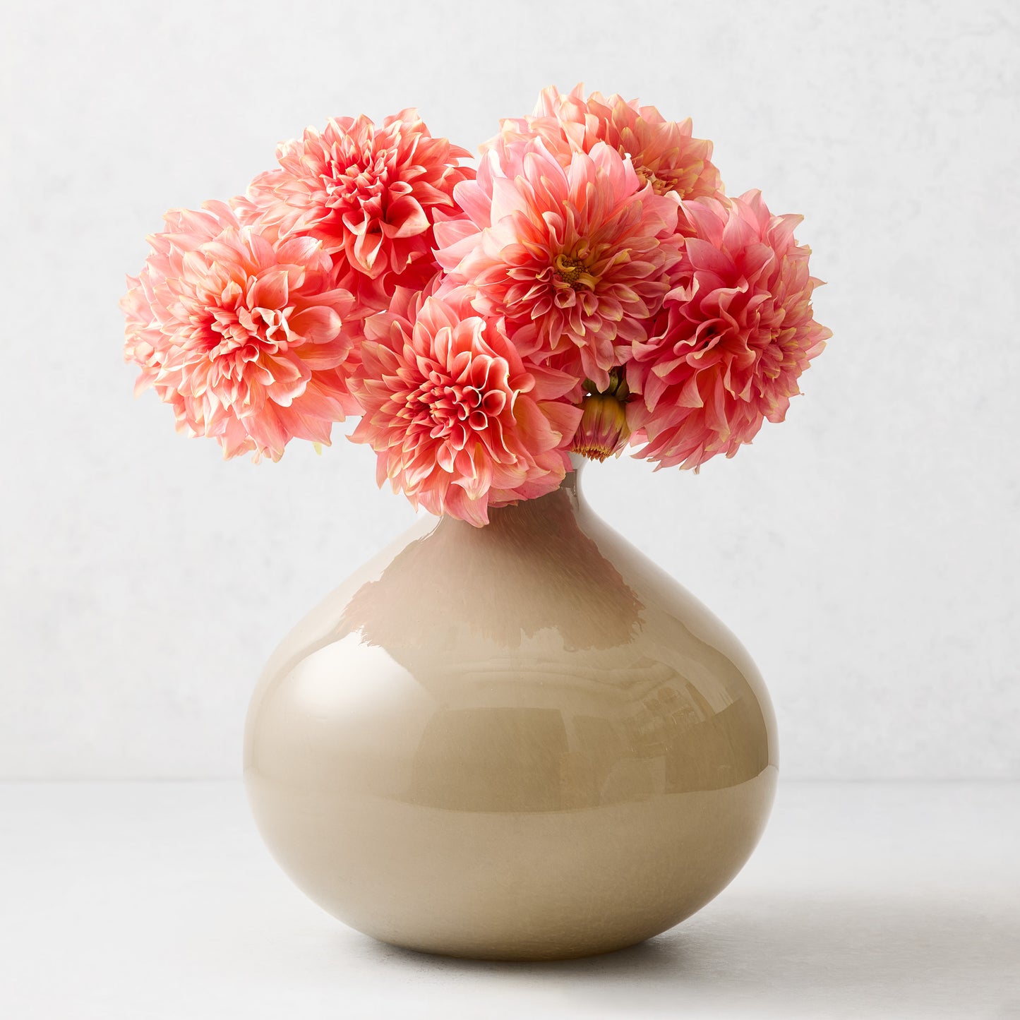 Taupe Bucca Glass Vase