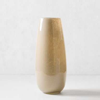 Taupe Margaux Glass Vase
