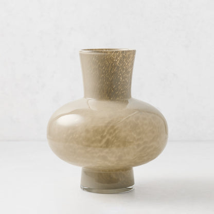 Taupe Sonia Glass Vase