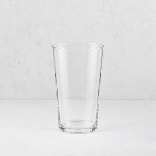 Tavola tall clear glass tumbler with a simple, minimalist cylindrical design on a light background.