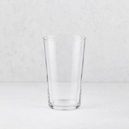 Tavola tall clear glass tumbler with a simple, minimalist cylindrical design on a light background.