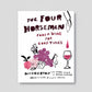 Hudson Grace hardcover cookbook titled The Four Horsemen featuring whimsical wine and food illustrations