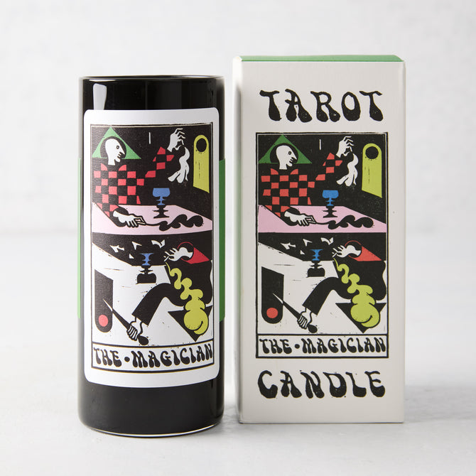 The Magician Tarot Card Candle