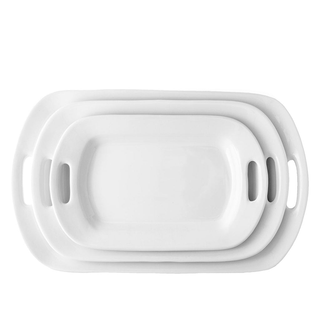 HG Ceramic Medium Handled Serving Platter
