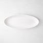 Torino Small Oval Ceramic Serving Platter, thick white glaze, 21.5"L x 8.75"W.