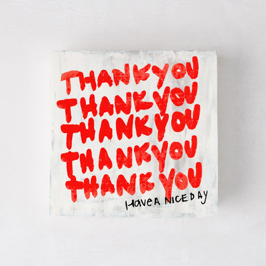 Kerri Rosenthal "Thank You and Have a Nice Day" Cocktail Napkins, Set of 50