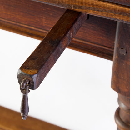 Vintage French Wood Folding Table