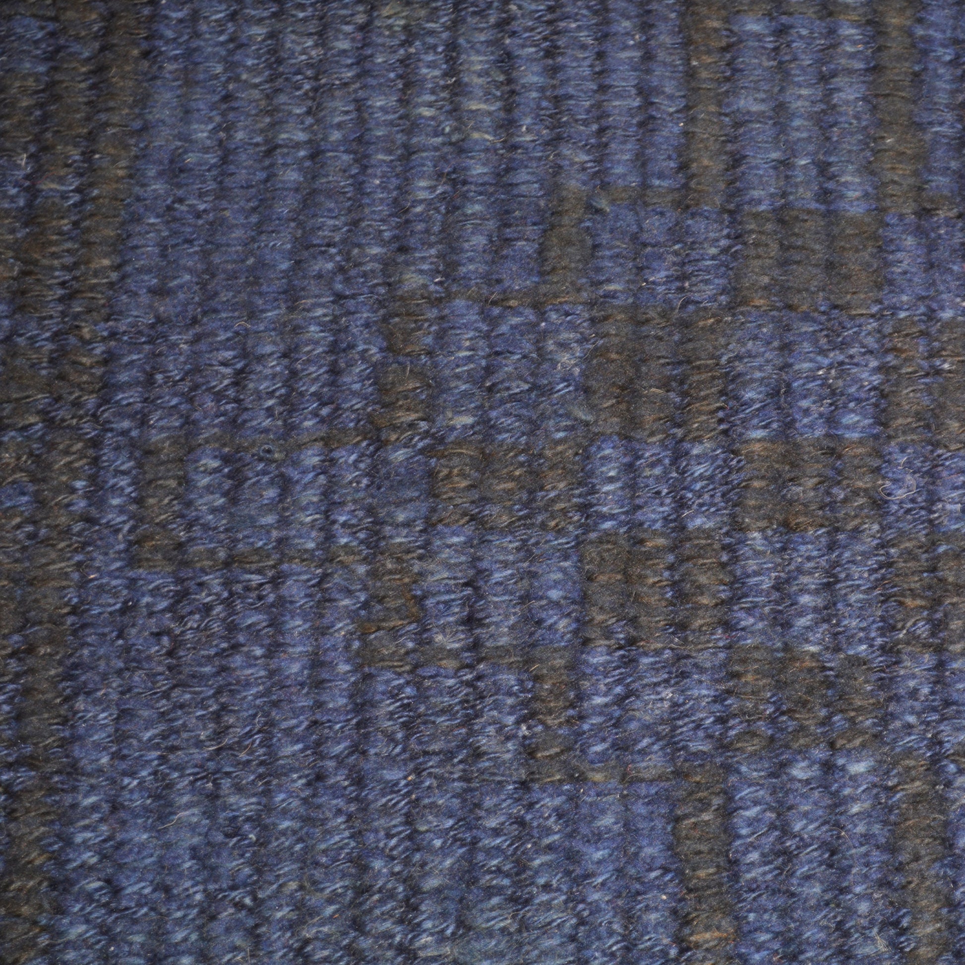 Vintage navy blue and black Turkish runner rug, 2'1"x 9', 100% wool with faded pattern.