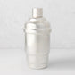 Vintage silverplate Abigail cocktail shaker with a shiny, smooth finish.