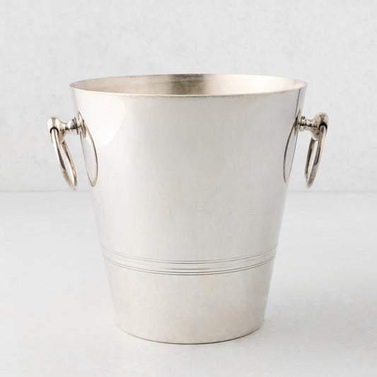 Vintage Silverplate Ambroise Champagne Bucket with Rings