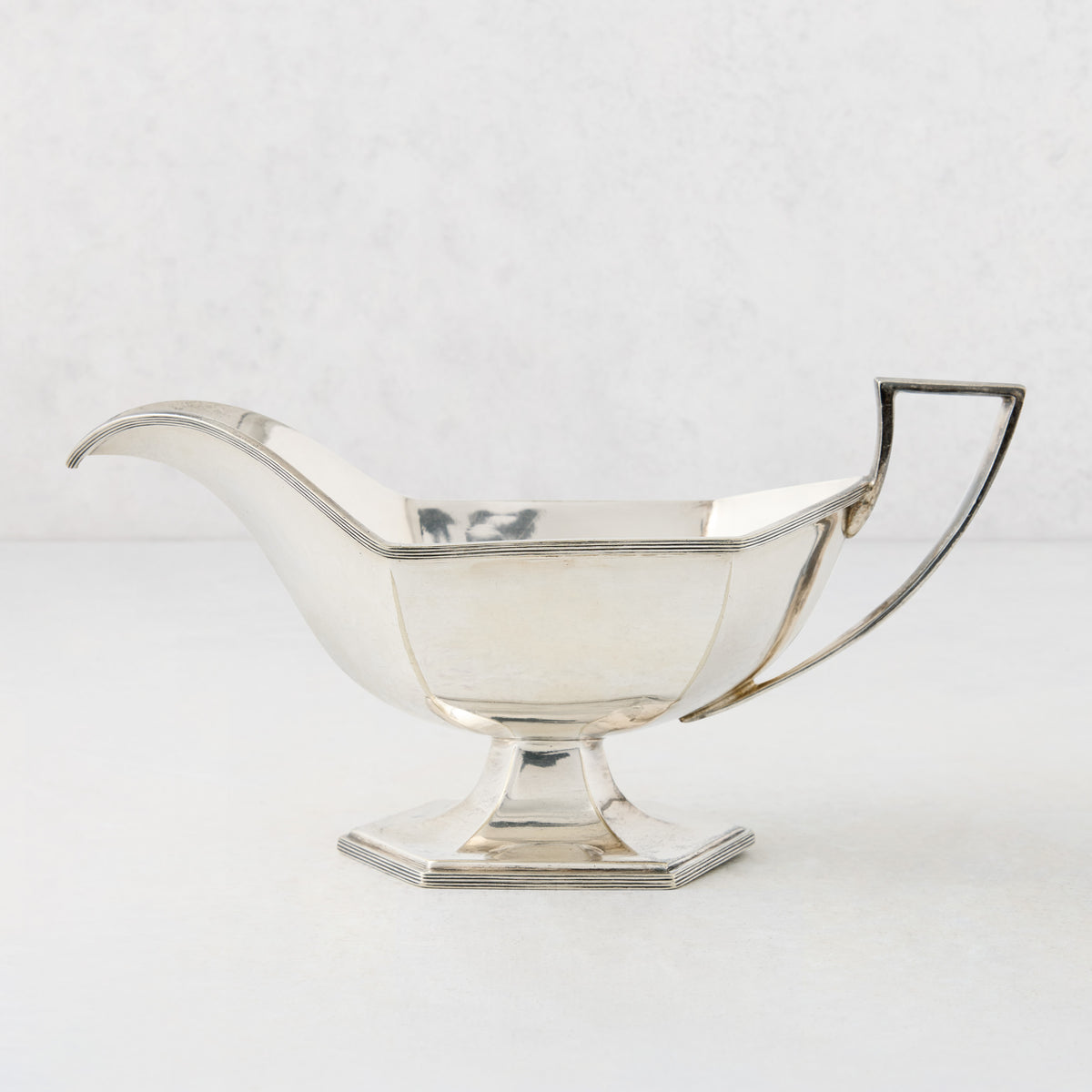 Vintage Silverplate Angular Sade Gravy Boat