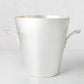 Vintage silverplate David bucket with two ornate handles.